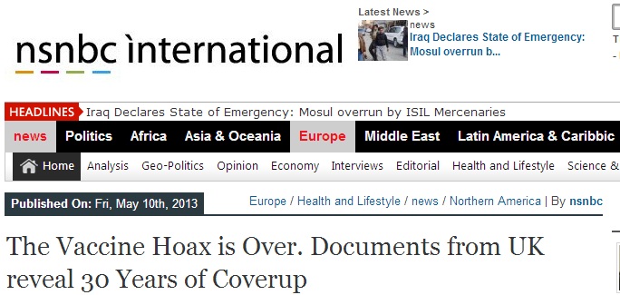 vaccine hoax is over