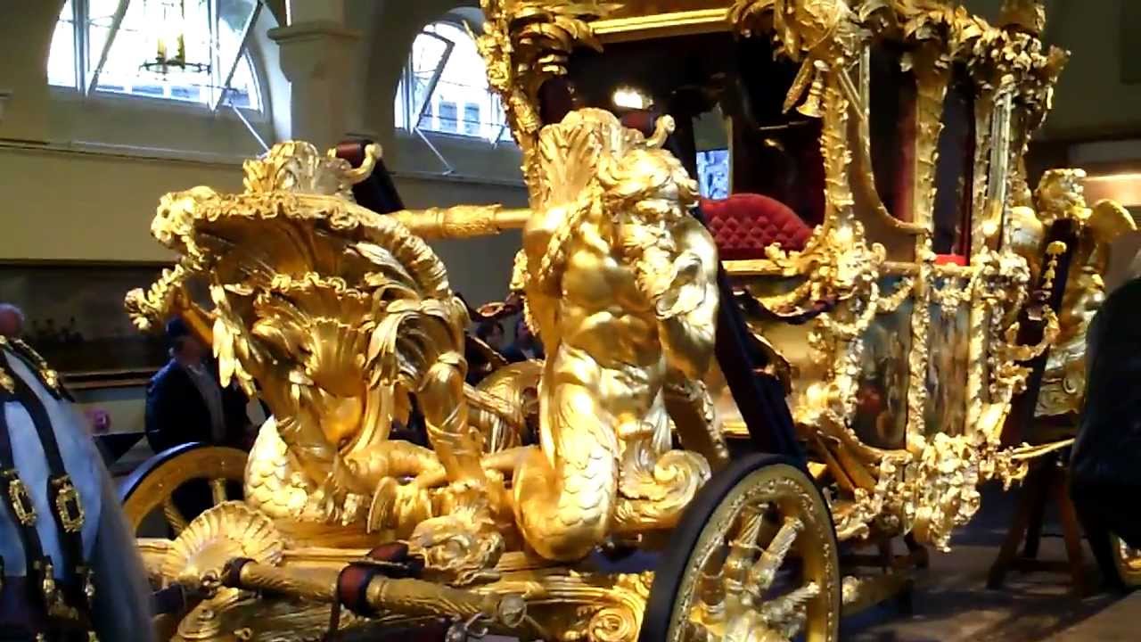The Queen's solid gold coach.